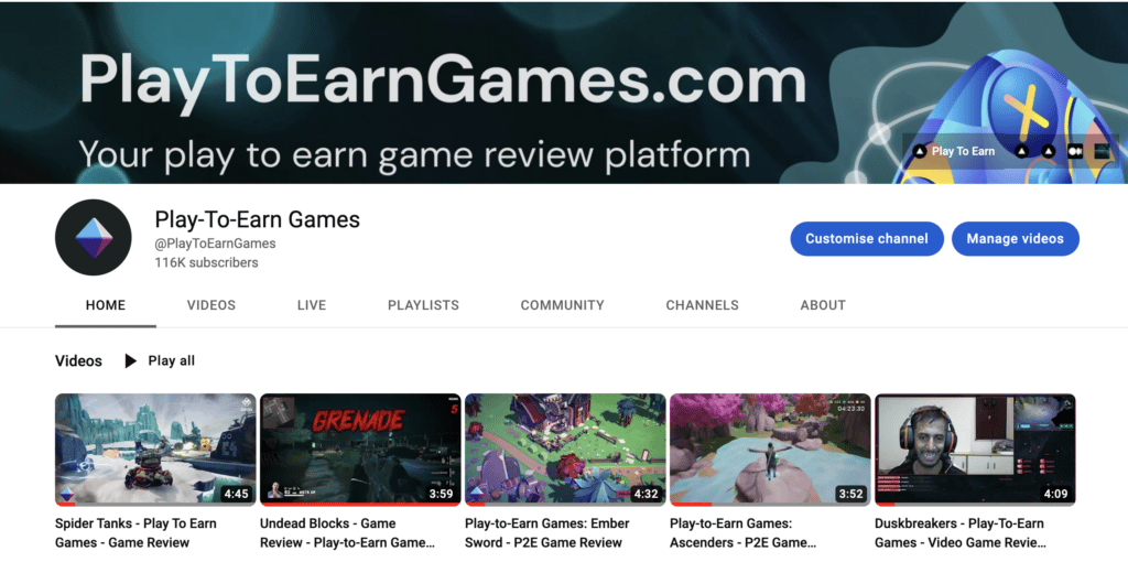 Play-to-Earn Video Game Reviews