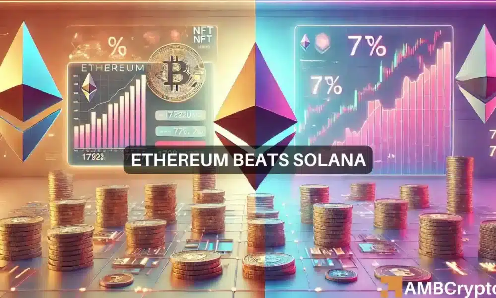 Ethereum Surpasses Solana in NFT Sales Even with a 7% Decline