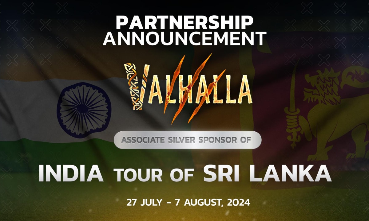 Floki’s Valhalla Becomes Associate Sponsor for India’s Cricket Tour in Sri Lanka