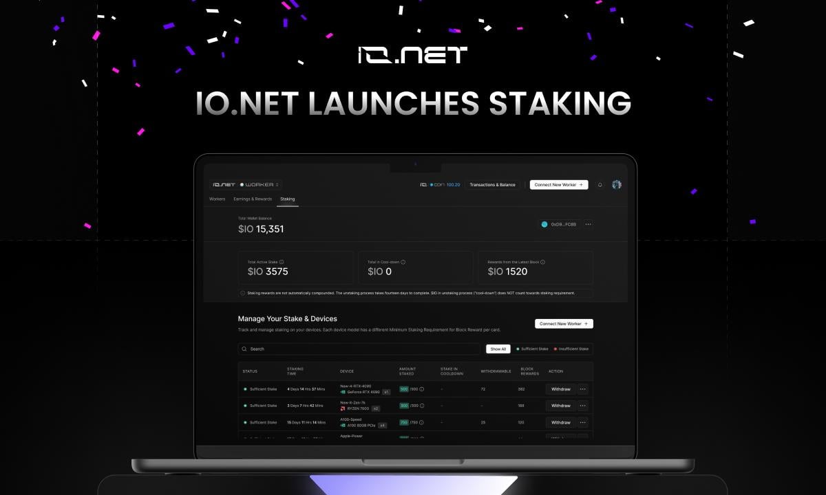 Discover How You Can Benefit from DePIN Io.net’s Revolutionary Staking Program