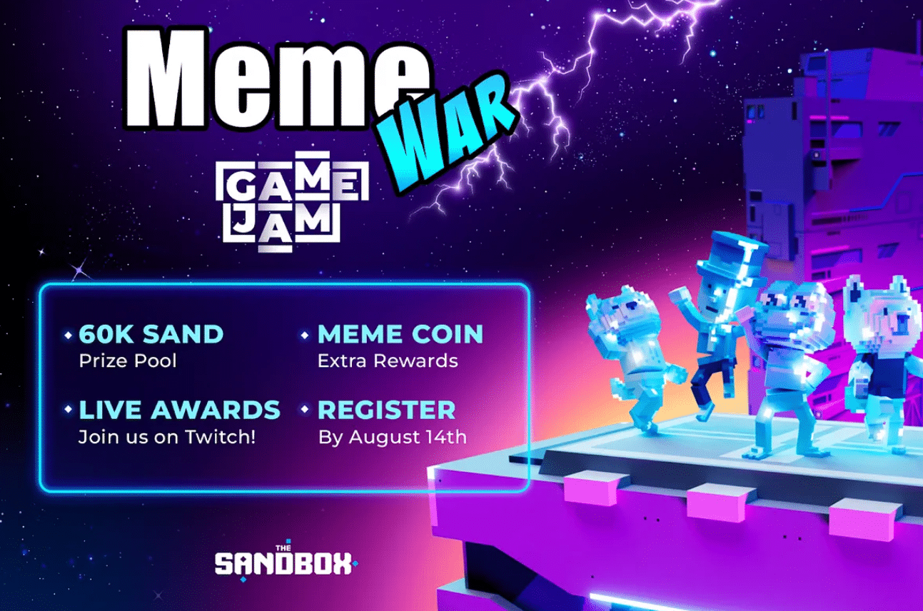 Win Big in The Sandbox’s Meme War Game Jam – 60K SAND Prize Pool Awaits!