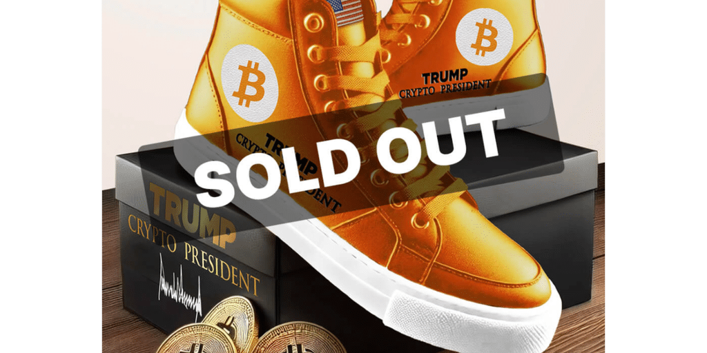 Trump’s Crypto Kicks Fly Off Shelves – Fetching $2500 on eBay Instantly