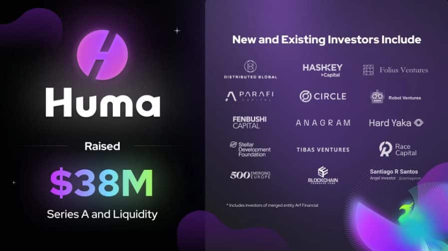 Huma Finance Secures $38M Investment Round to Expand Tokenised RWA Platform