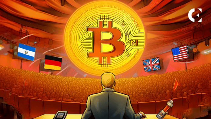 Government Bitcoin Rankings US Tops List, Bhutan and El Salvador Active